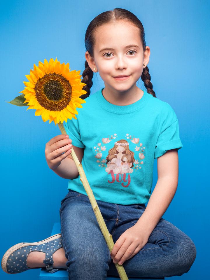 Kid's Mama Joy Unisex T-shirt Lavender by ZealforTee