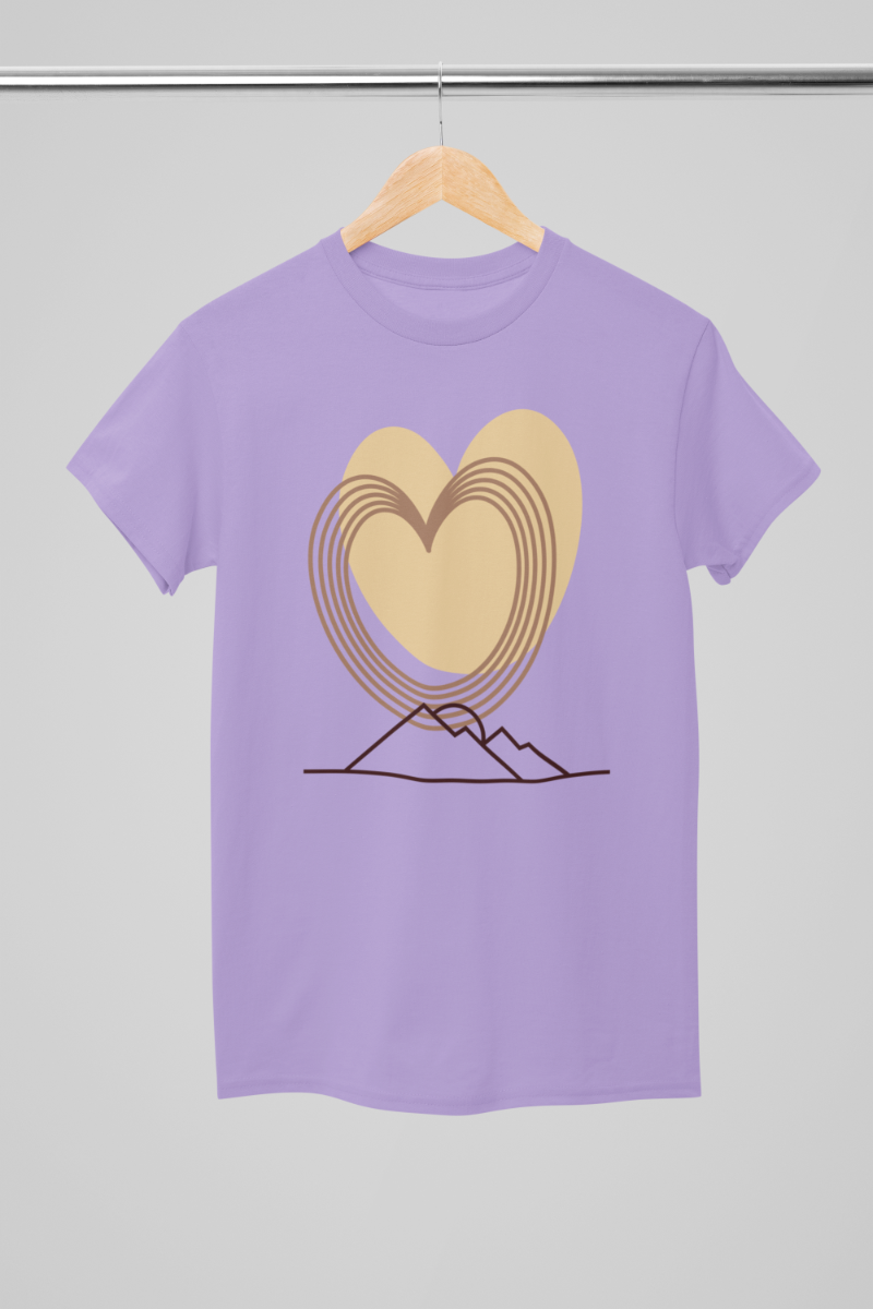 Kid's Minimal Heart Unisex T-shirt Sky Blue by ZealforTee
