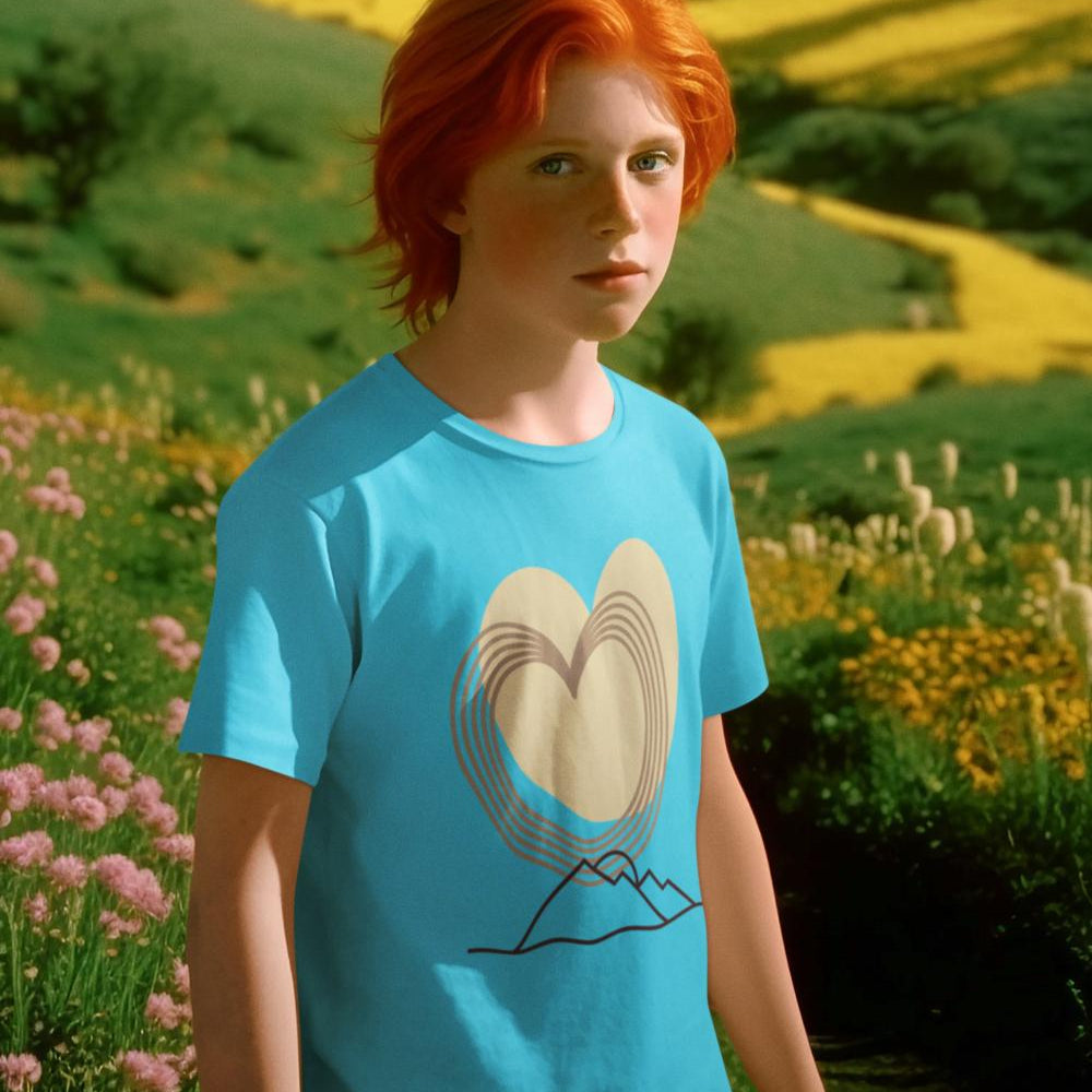 Kid's Minimal Heart Unisex T-shirt White by ZealforTee