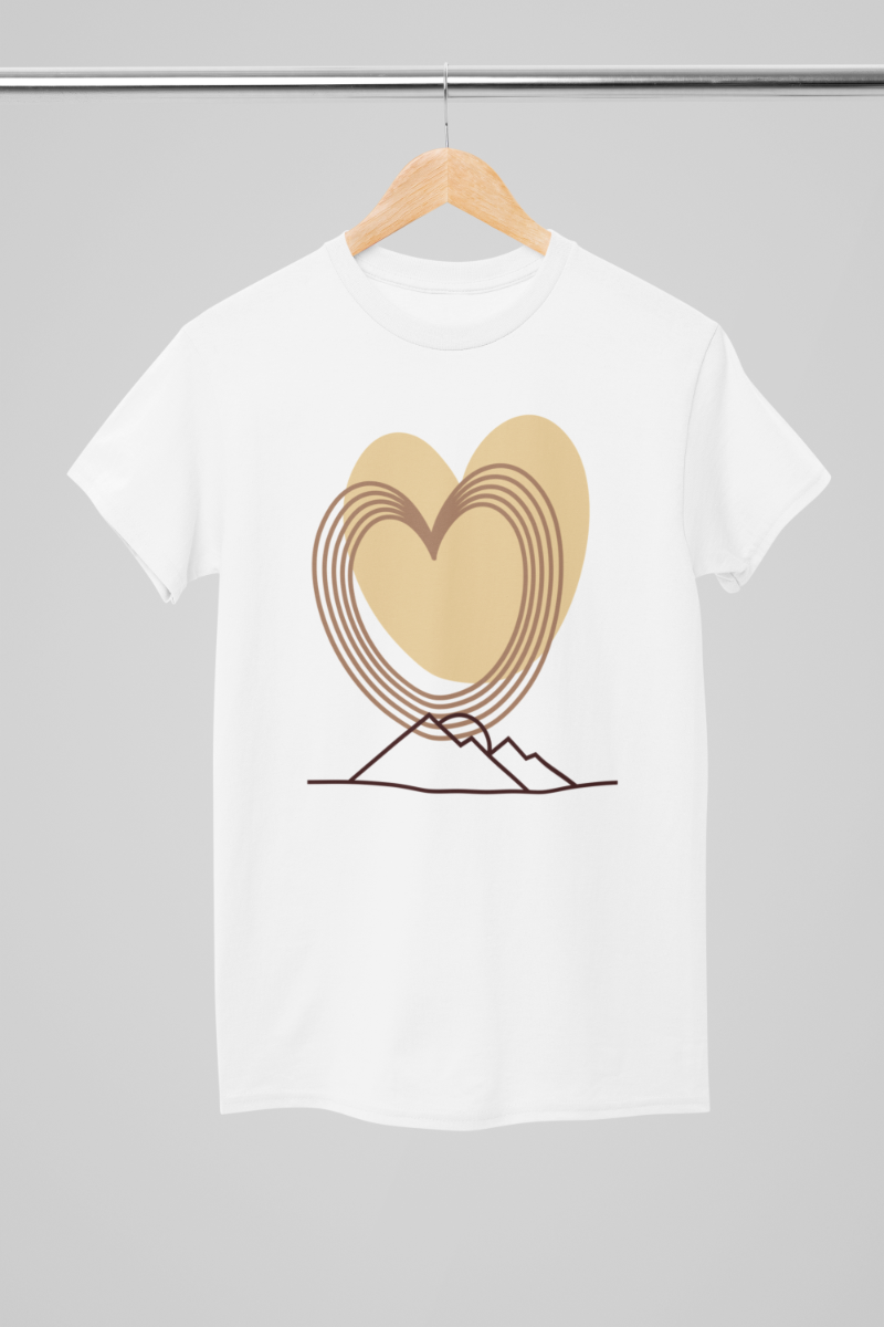 Kid's Minimal Heart Unisex T-shirt Maroon by ZealforTee
