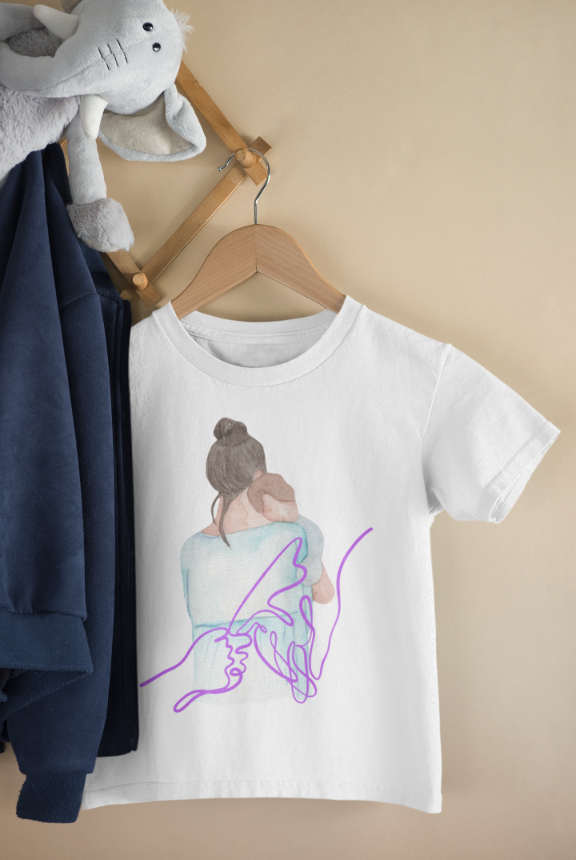 Kid's Palm Line Art Unisex T-shirt New Yellow by ZealforTee