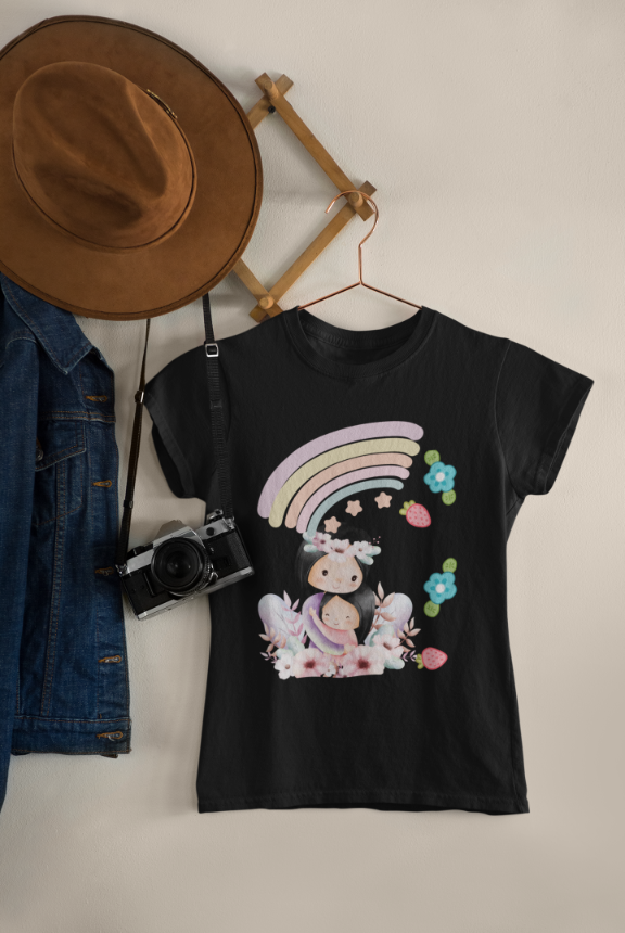 Kid's Mom Along Tiara Unisex T-shirt Black by ZealforTee