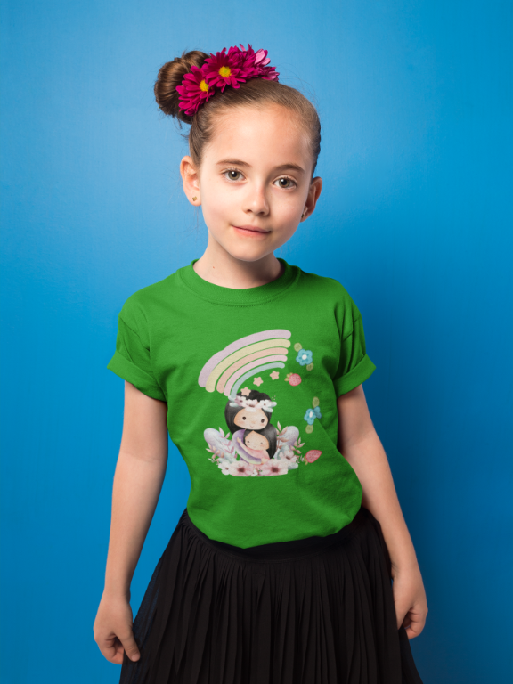 Kid's Mom Along Tiara Unisex T-shirt New Yellow by ZealforTee