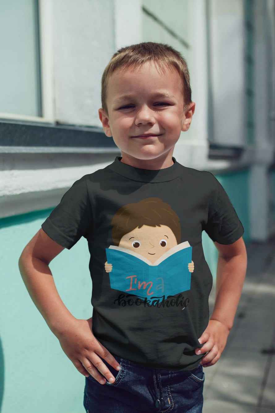 Kid's Bookaholic Unisex T-shirt Royal Blue by ZealforTee