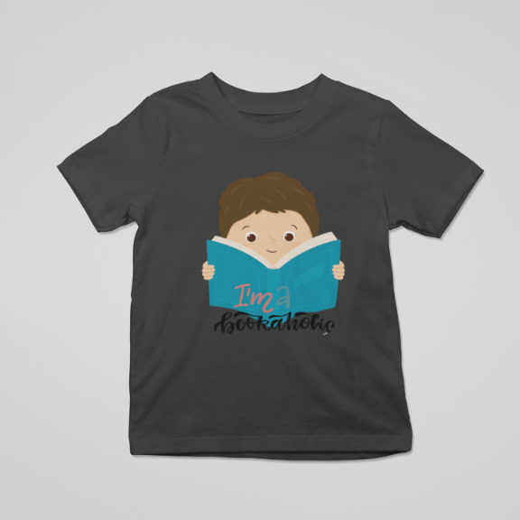 Kid's Bookaholic Unisex T-shirt Royal Blue by ZealforTee