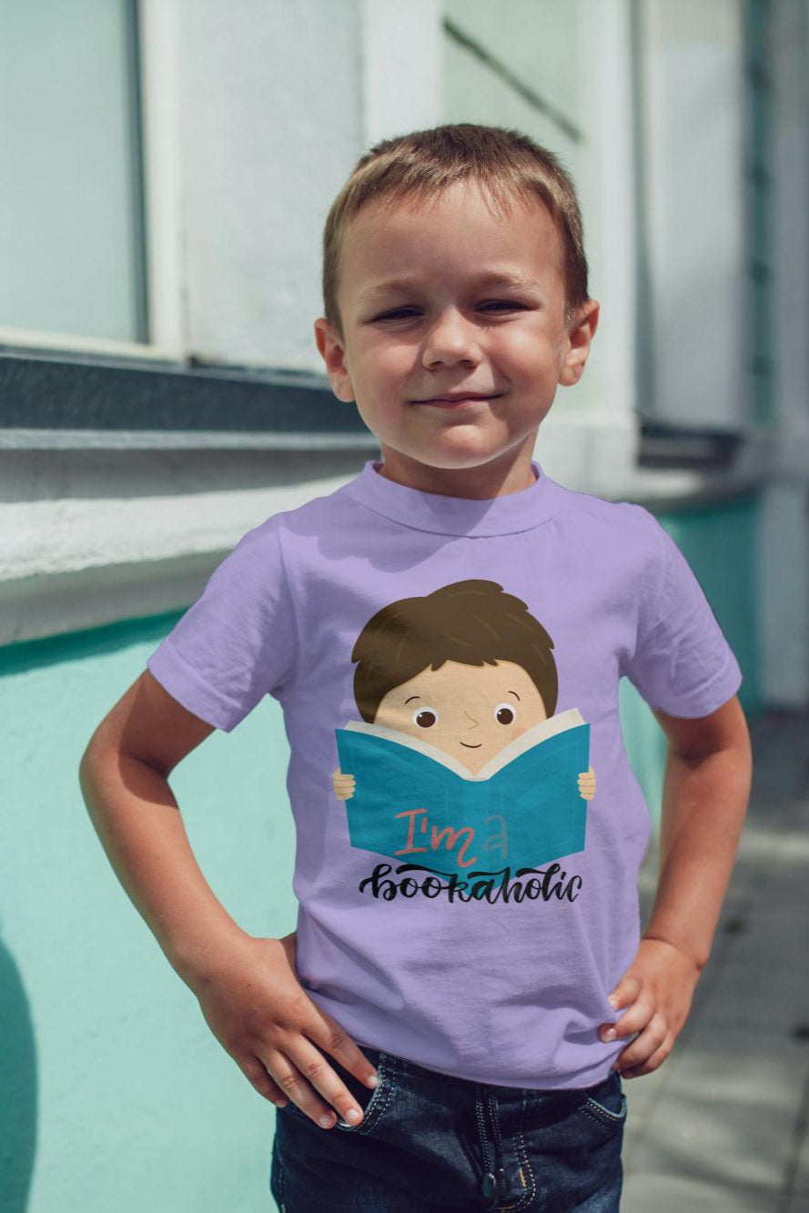 Kid's Bookaholic Unisex T-shirt Golden Yellow by ZealforTee