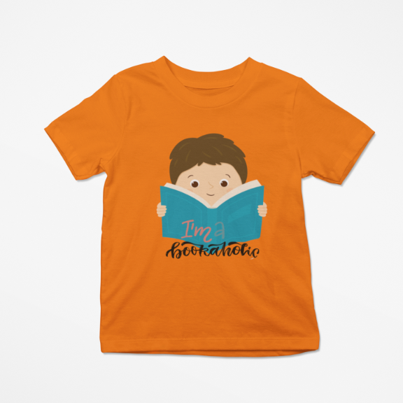 Kid's Bookaholic Unisex T-shirt Liril Green by ZealforTee
