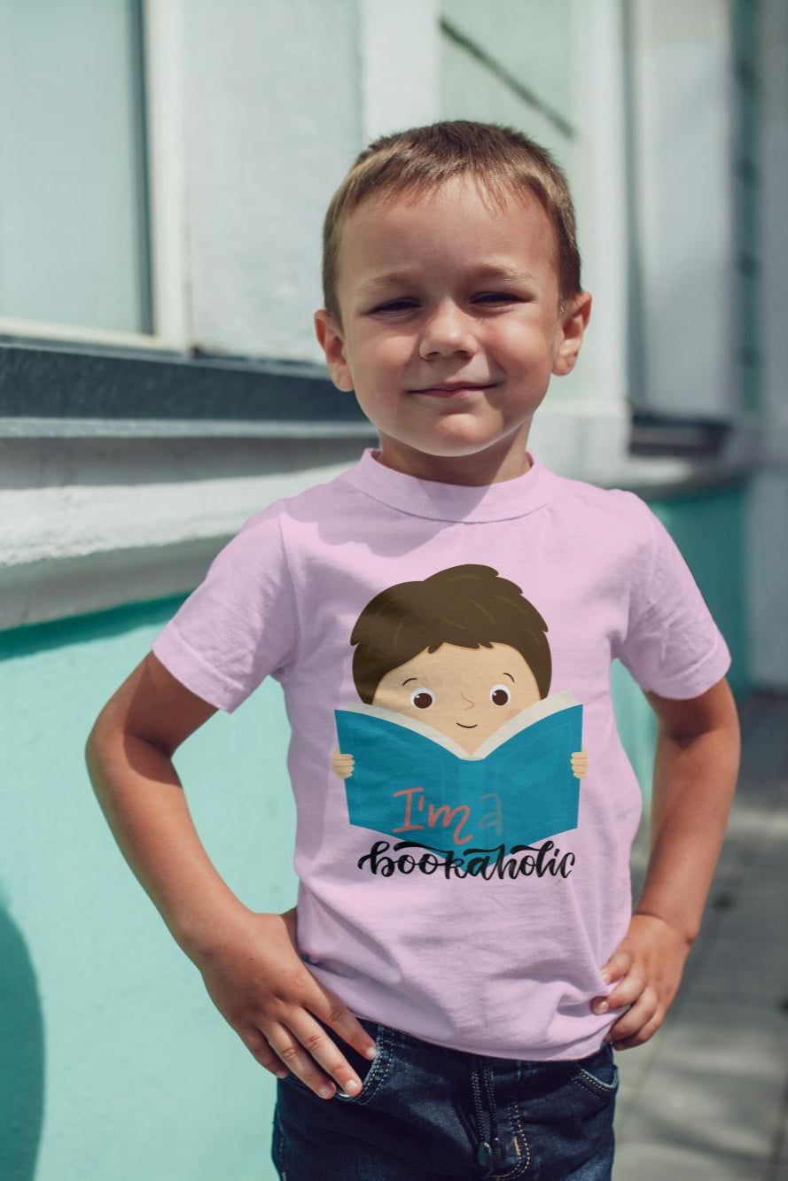 Kid's Bookaholic Unisex T-shirt Iris Lavender by ZealforTee