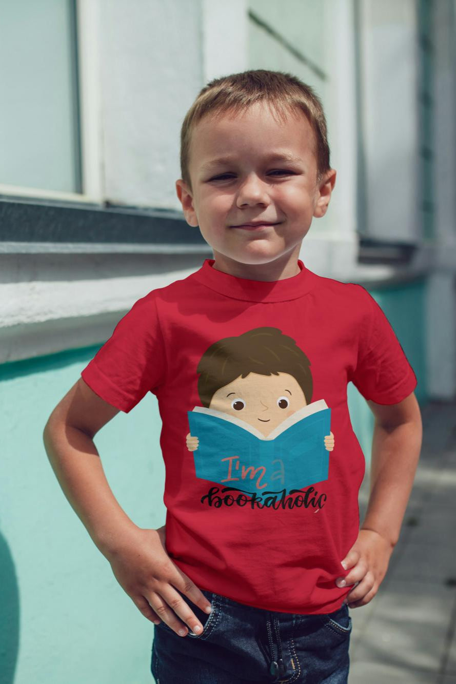 Kid's Bookaholic Unisex T-shirt Liril Green by ZealforTee