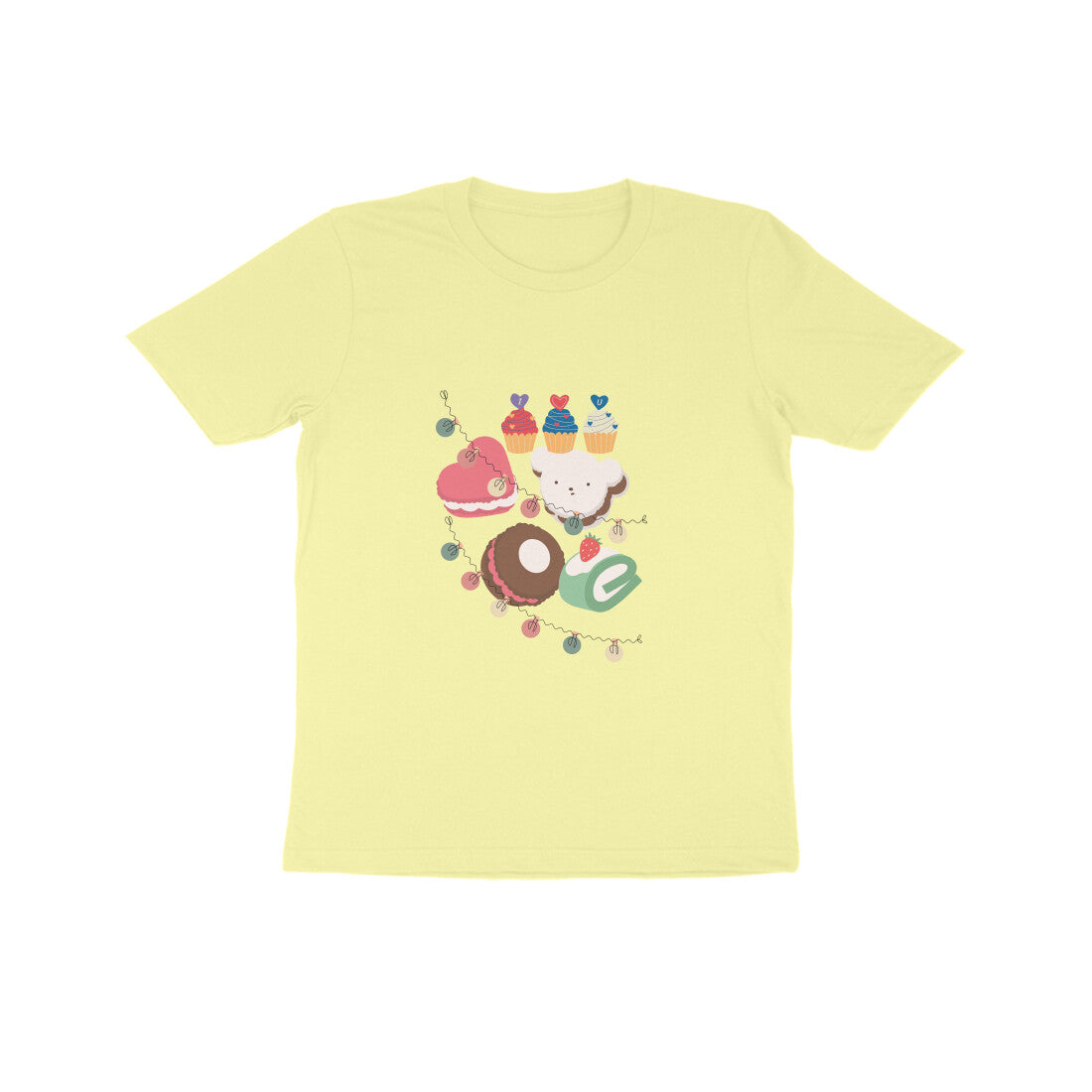 Kid's Cakes and Cup Cakes Unisex Tshirt Sky Blue by ZealforTee