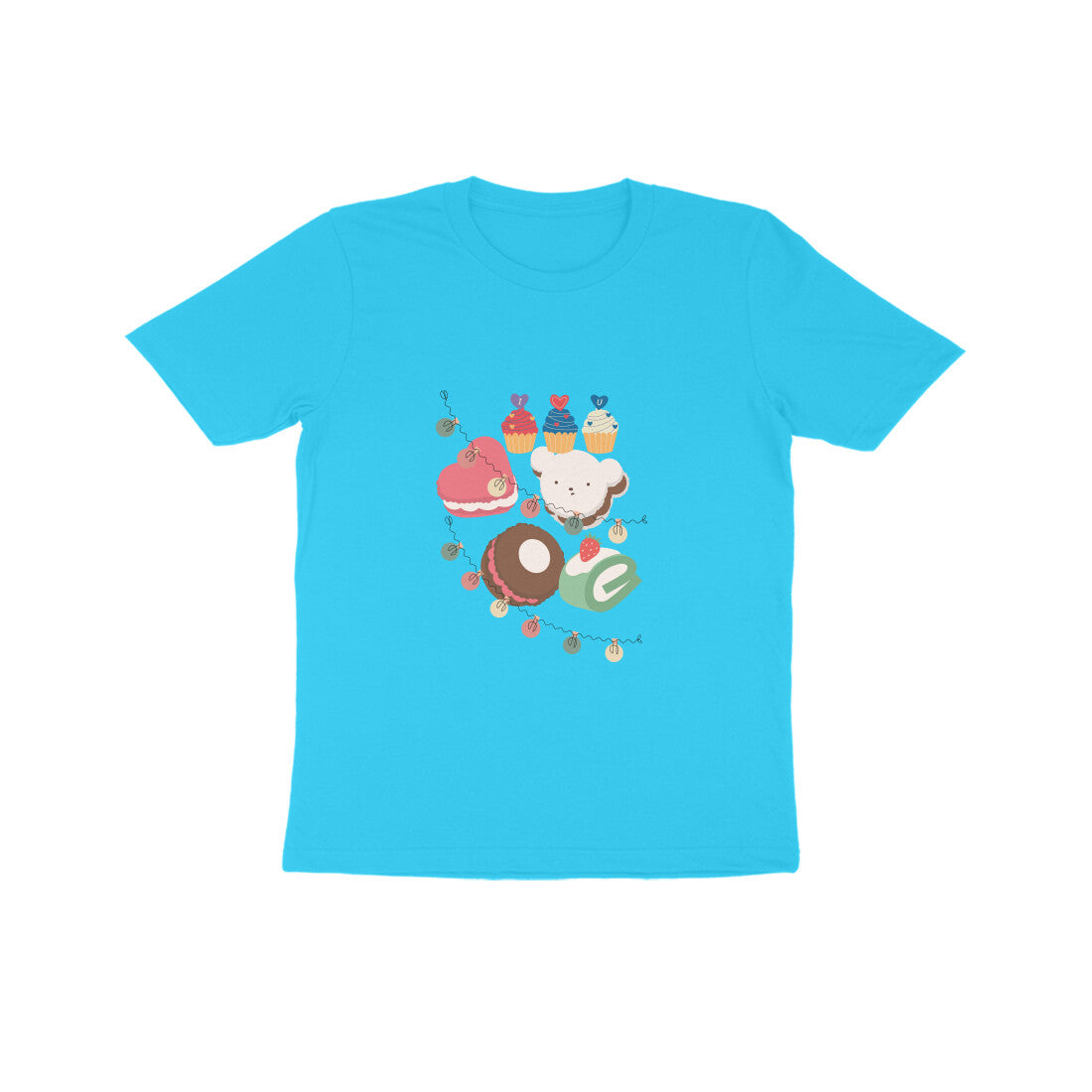 Kid's Cakes and Cup Cakes Unisex Tshirt White by ZealforTee