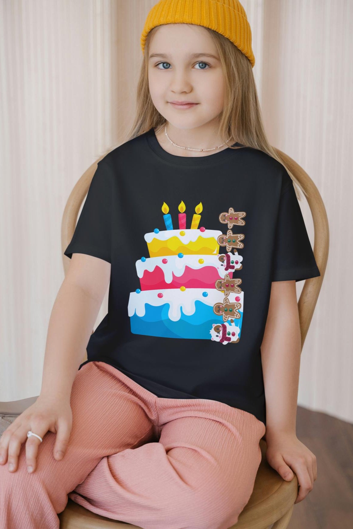 Kid's Cakes and Ginger Bread Unisex T-shirt White by ZealforTee
