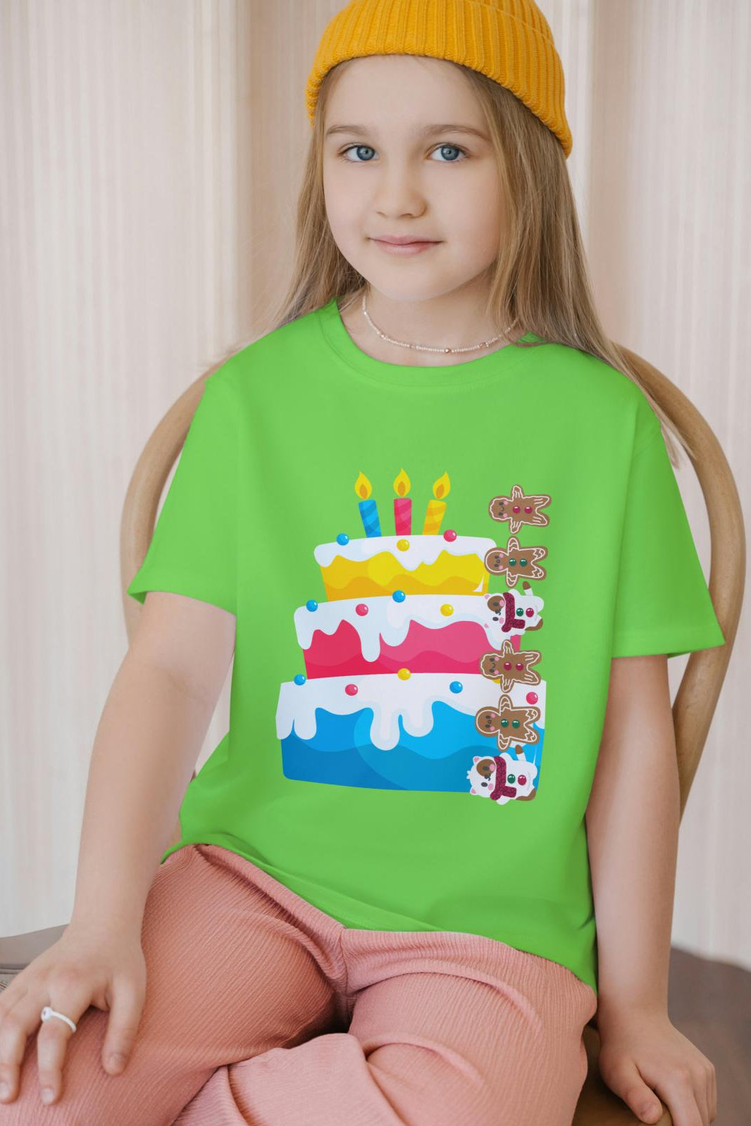 Kid's Cakes and Ginger Bread Unisex T-shirt Orange by ZealforTee