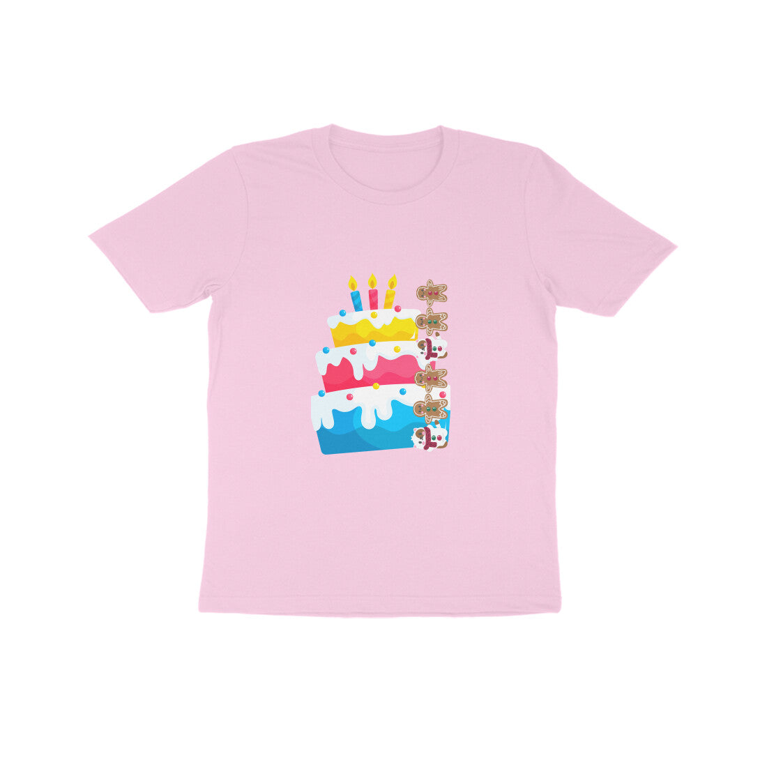Kid's Cakes and Ginger Bread Unisex T-shirt Light Pink by ZealforTee