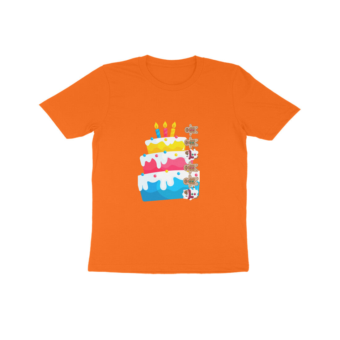 Kid's Cakes and Ginger Bread Unisex T-shirt Orange by ZealforTee