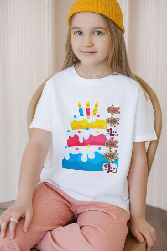 Kid's Cakes and Ginger Bread Unisex T-shirt Sky Blue by ZealforTee