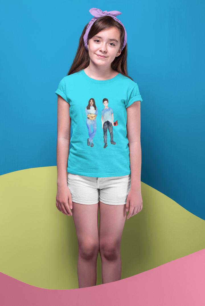 Kid's Scholar Unisex T-shirt Light Baby Pink by ZealforTee