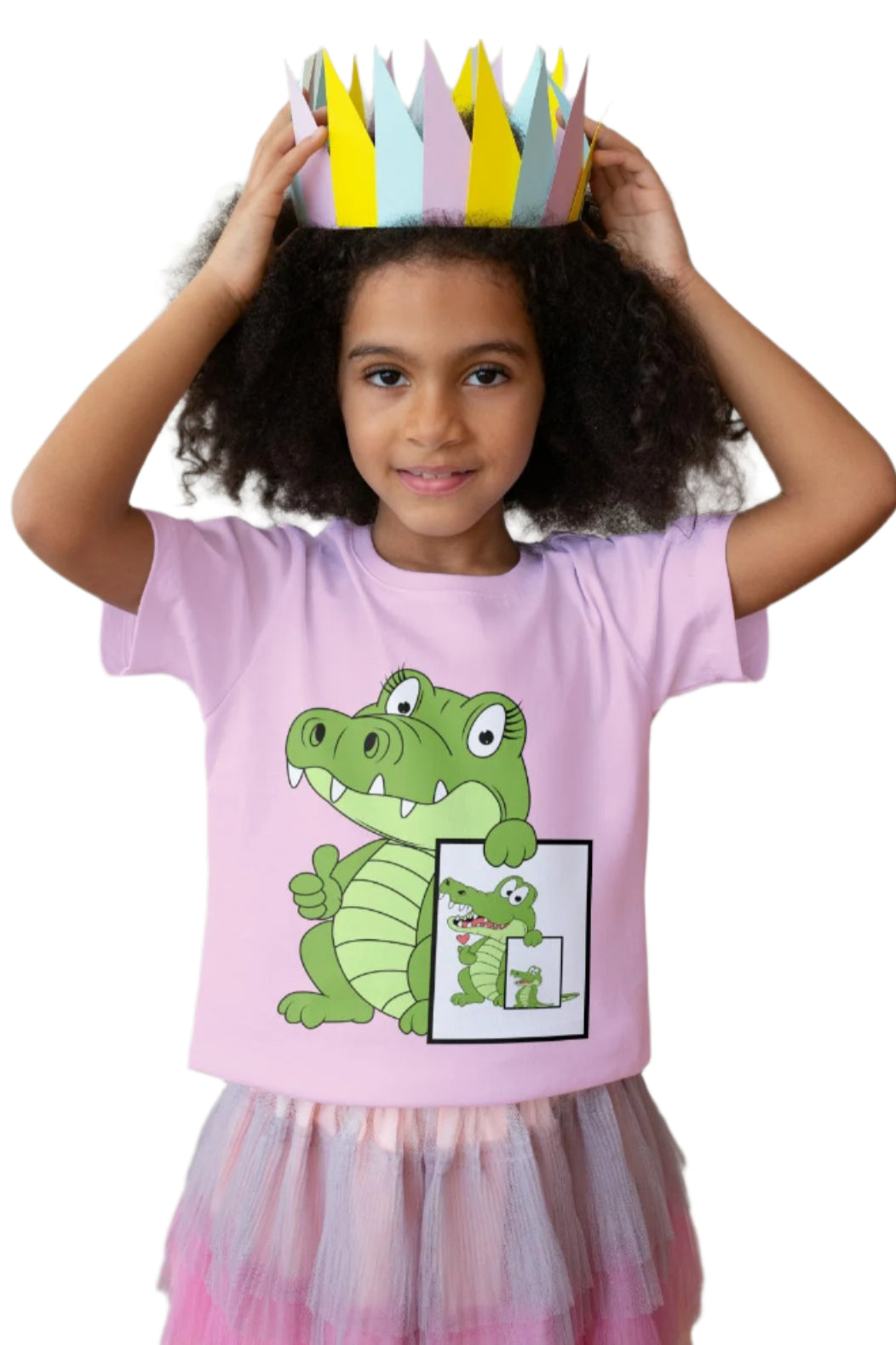 Kids Baby Croc Unisex Tshirt Sky Blue by ZealforTee