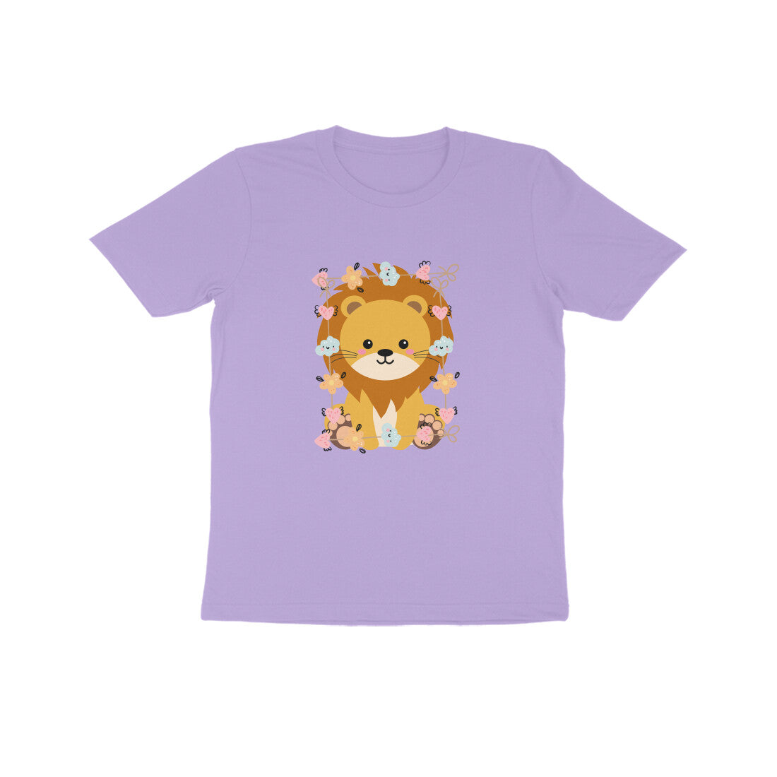 Kids Baby Lion Unisex Tshirt Sky Blue by ZealforTee