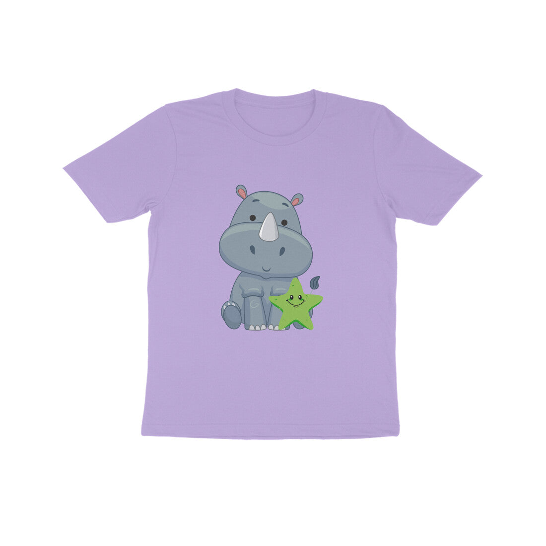 Kids Baby Rhino Unisex Tshirt Light Pink by ZealforTee
