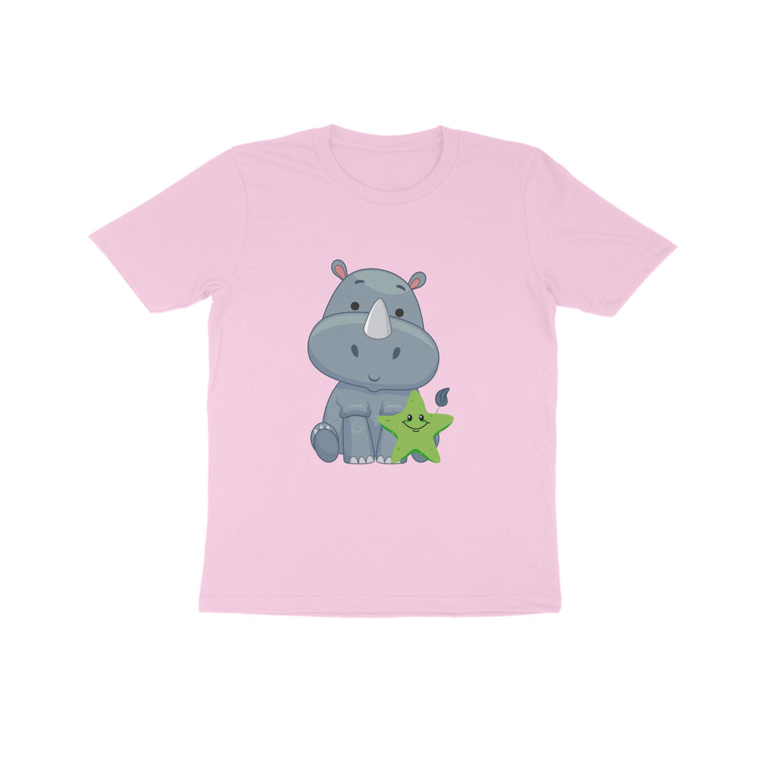 Kids Baby Rhino Unisex Tshirt Sky Blue by ZealforTee