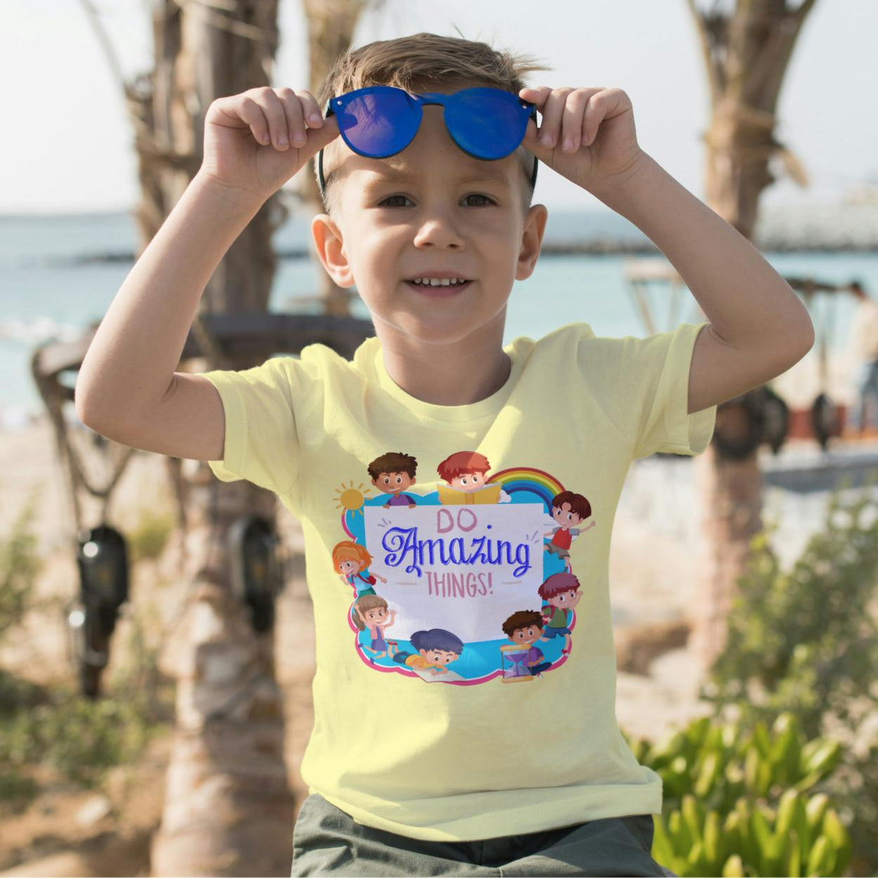 Kid's Amazing Things Unisex T-shirt Liril Green by ZealforTee