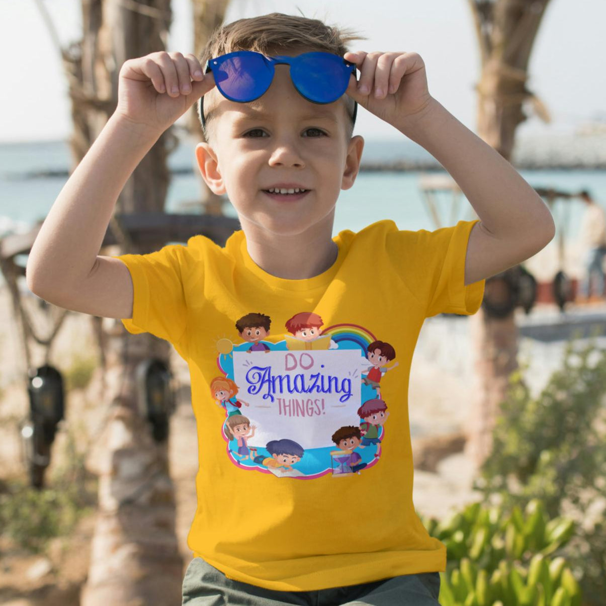 Kid's Amazing Things Unisex T-shirt Butter Yellow by ZealforTee