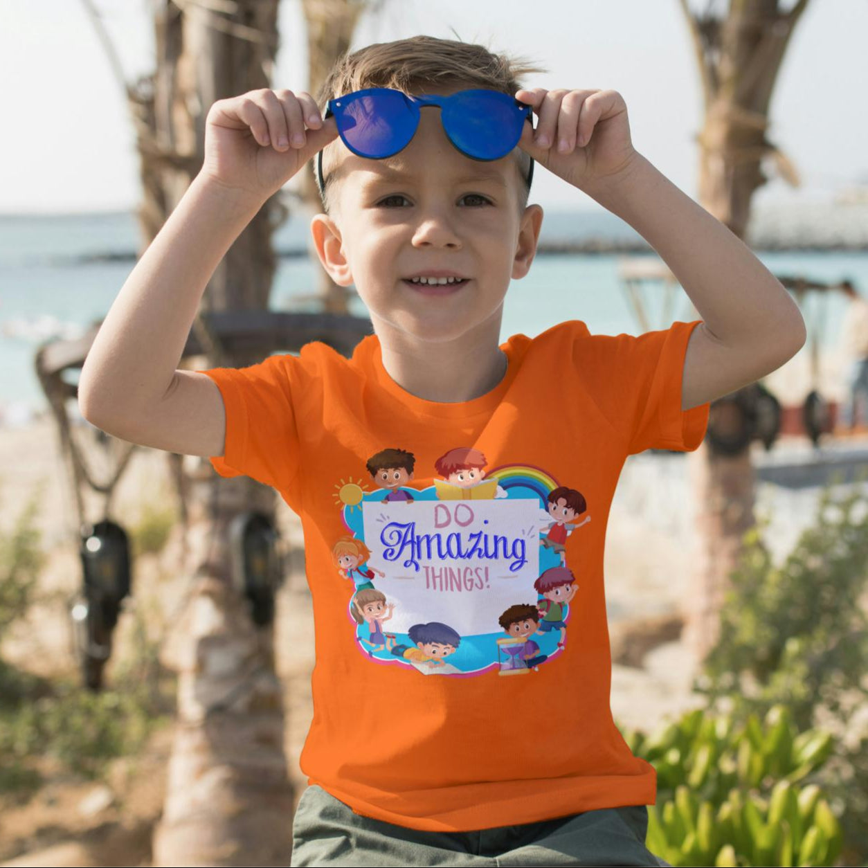 Kid's Amazing Things Unisex T-shirt Iris Lavender by ZealforTee