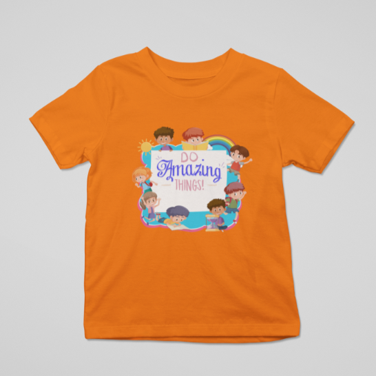 Kid's Amazing Things Unisex T-shirt Light Pink by ZealforTee