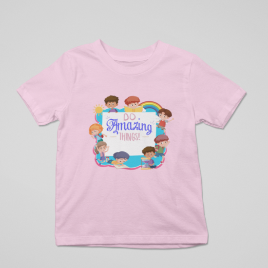 Kid's Amazing Things Unisex T-shirt Iris Lavender by ZealforTee