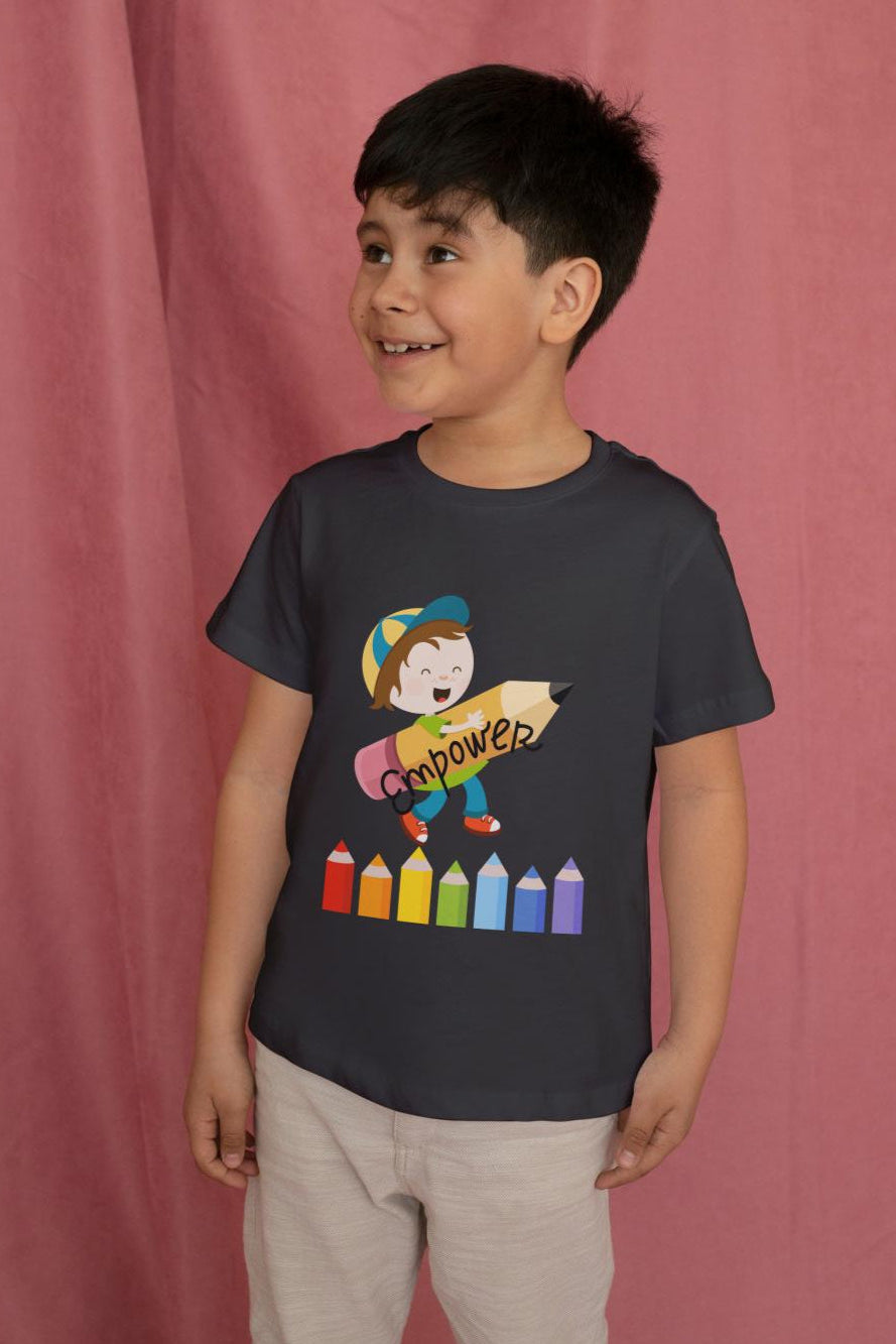 Kid's Empowerment Unisex T-shirt Butter Yellow by ZealforTee