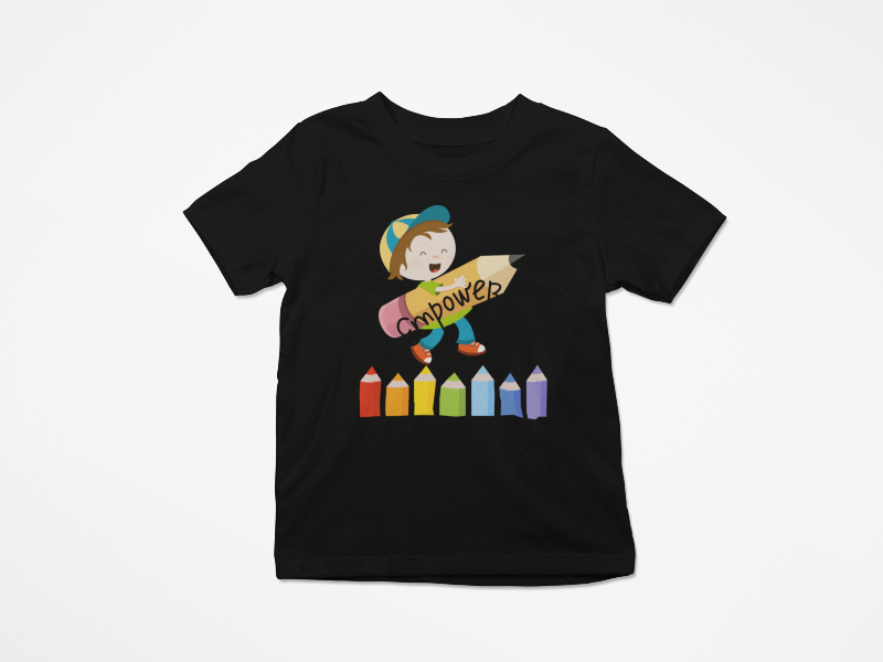 Kid's Empowerment Unisex T-shirt Butter Yellow by ZealforTee