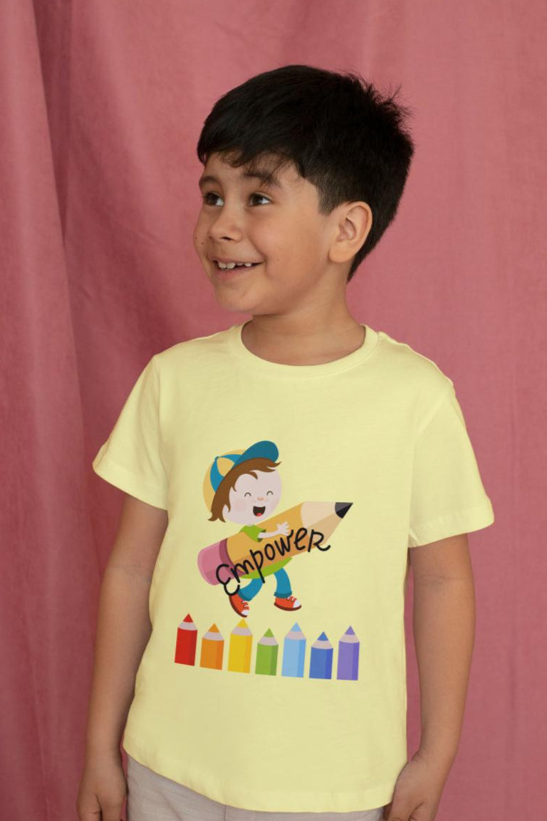 Kid's Empowerment Unisex T-shirt Iris Lavender by ZealforTee