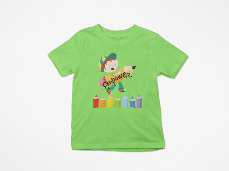 Kid's Empowerment Unisex T-shirt Orange by ZealforTee