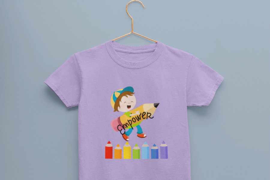 Kid's Empowerment Unisex T-shirt Light Pink by ZealforTee