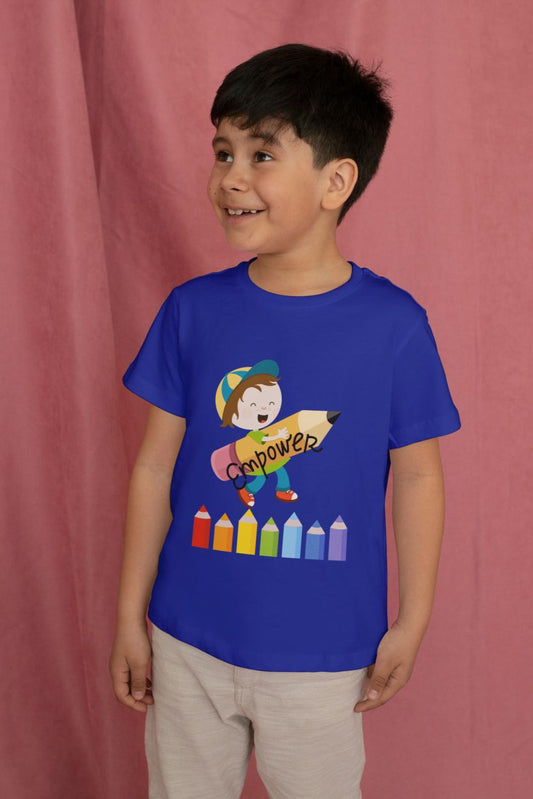 Kid's Empowerment Unisex T-shirt Royal Blue by ZealforTee