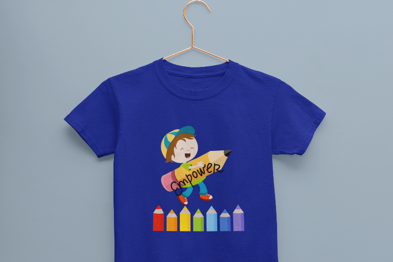 Kid's Empowerment Unisex T-shirt Royal Blue by ZealforTee