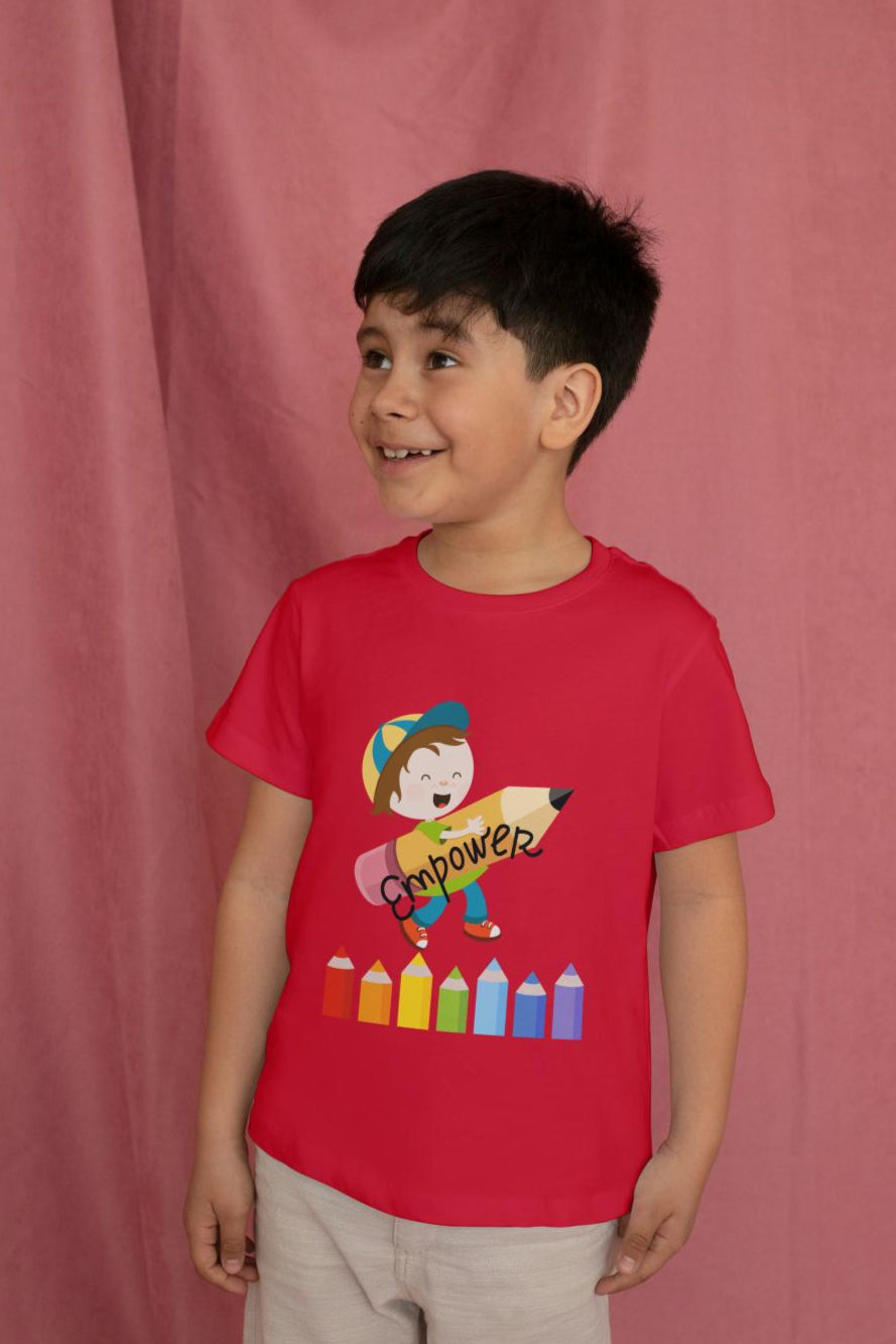 Kid's Empowerment Unisex T-shirt Red by ZealforTee