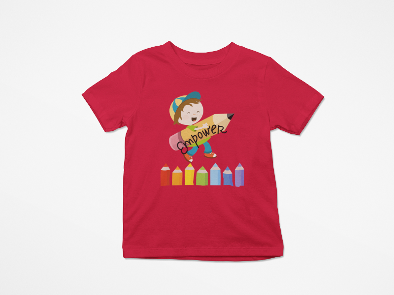 Kid's Empowerment Unisex T-shirt Red by ZealforTee
