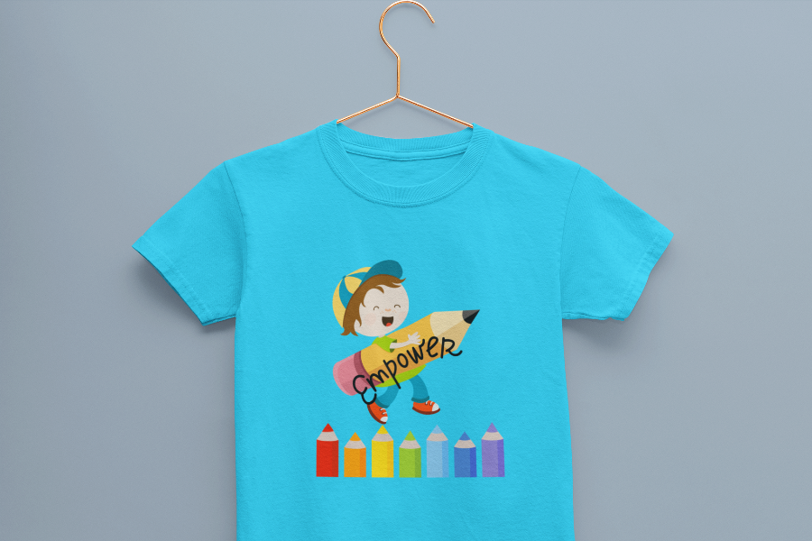 Kid's Empowerment Unisex T-shirt Sky Blue by ZealforTee