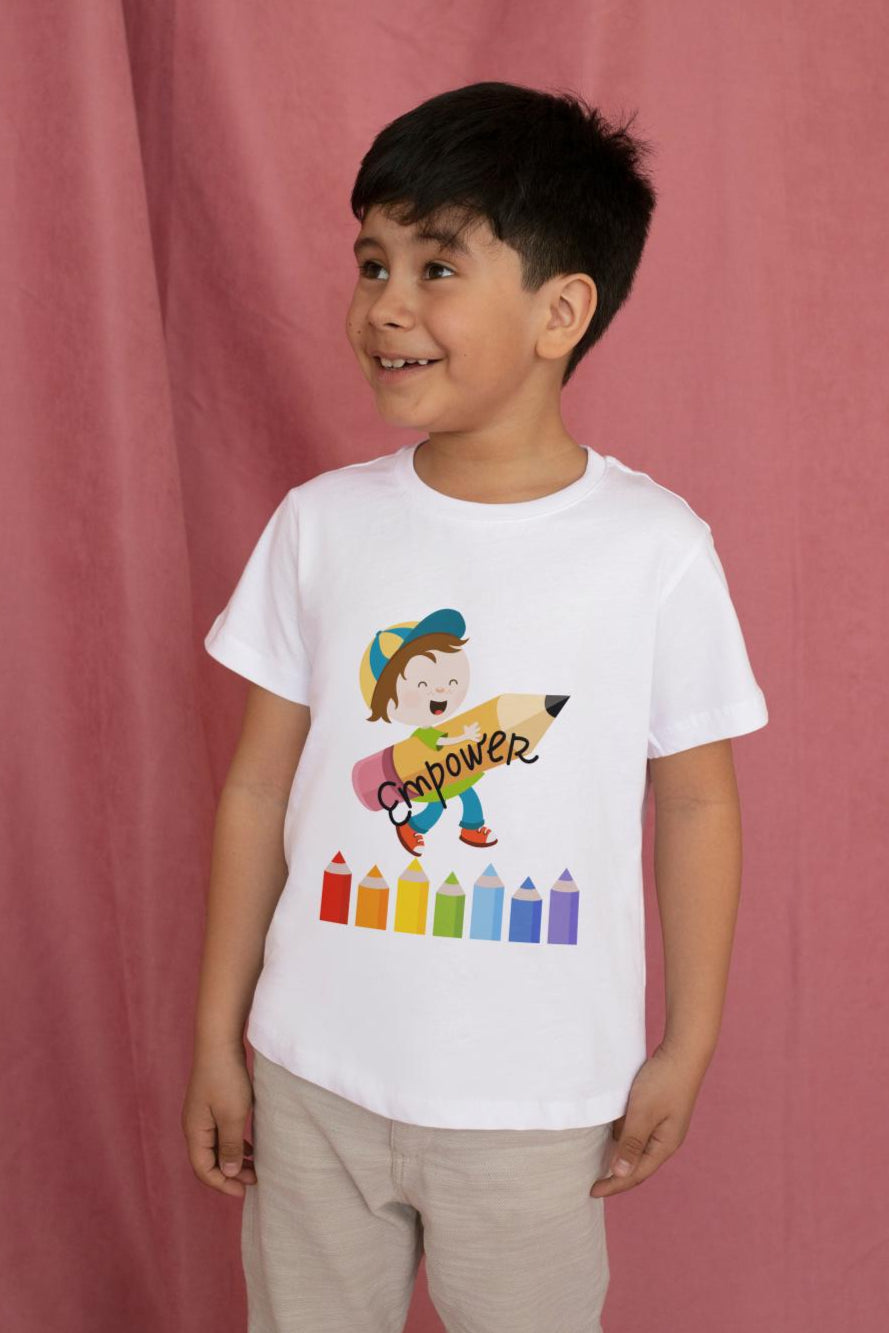 Kid's Empowerment Unisex T-shirt White by ZealforTee