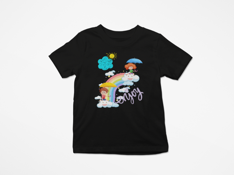 Kid's Enjoy Unisex T-shirt Butter Yellow by ZealforTee