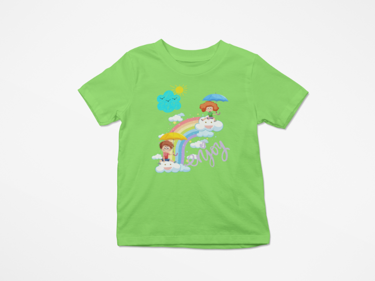 Kid's Enjoy Unisex T-shirt Liril Green by ZealforTee