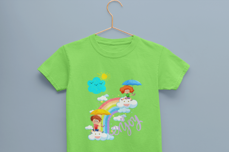 Kid's Enjoy Unisex T-shirt Liril Green by ZealforTee