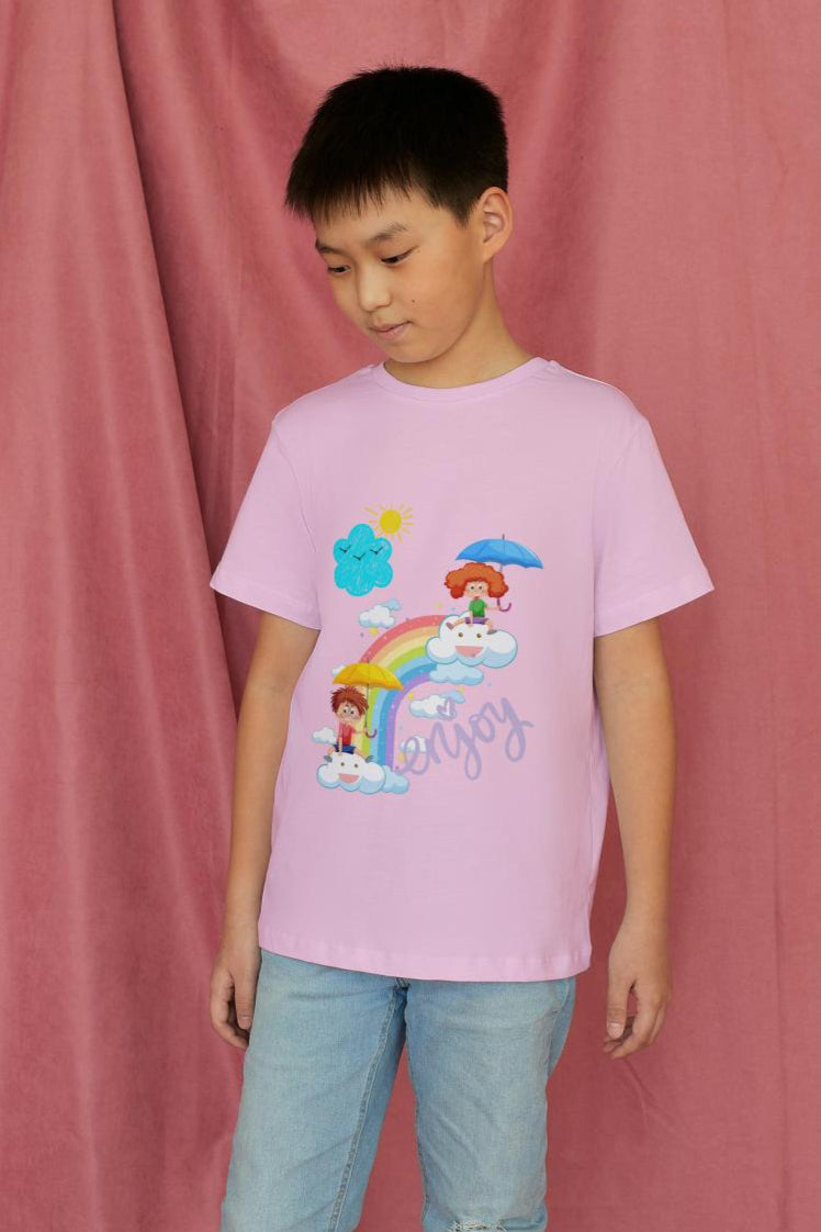 Kid's Enjoy Unisex T-shirt Orange by ZealforTee