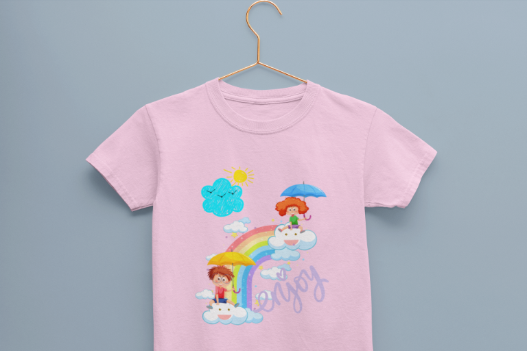 Kid's Enjoy Unisex T-shirt Orange by ZealforTee