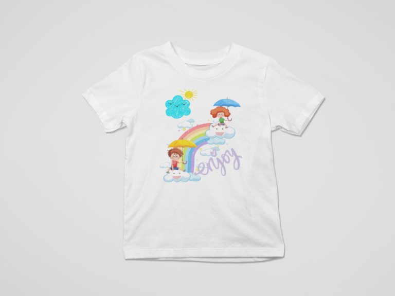 Kid's Enjoy Unisex T-shirt White by ZealforTee