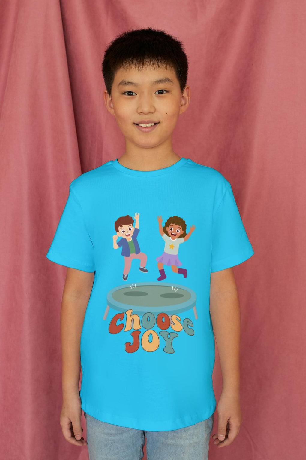 Kid's Choose Joy Unisex T-shirt Orange by ZealforTee