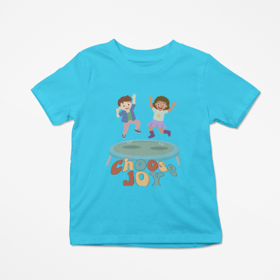 Kid's Choose Joy Unisex T-shirt Red by ZealforTee