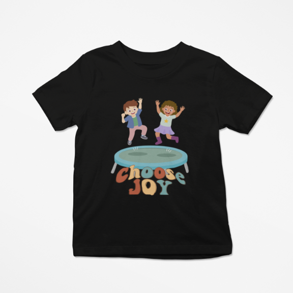 Kid's Choose Joy Unisex T-shirt Black by ZealforTee